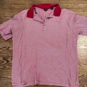 Jack Nicklaus Red Striped Polo Shirt